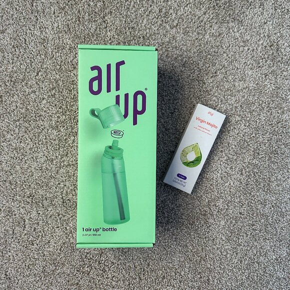 NEW air up green water bottle + pods ✨ - Picture 1 of 11